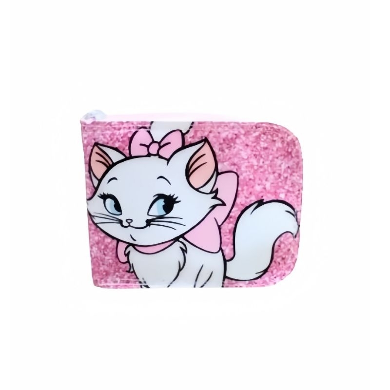 Carteira Infantil Gata Marie com Zíper – Para Meninas | Porta-Cartão e Dinheiro