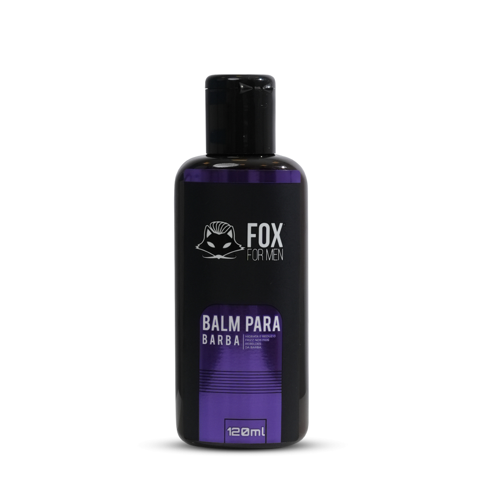 Balm Para Barba FOX FOR MEN 120ml Modela Hidrata Dá Brilho Controla Fios Rebeldes Original