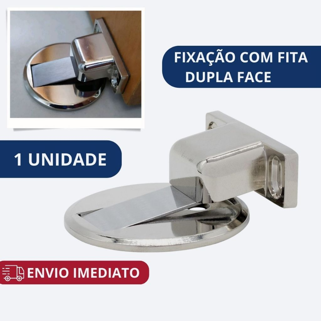 1/2/4 Unidade Prendedor de Porta Magnético Slim Cromado