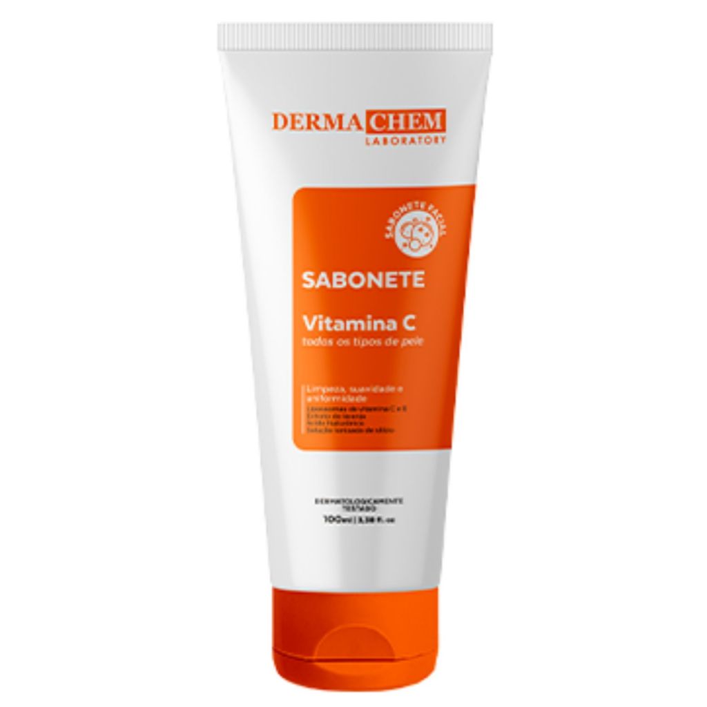 Sabonete Facial Dermachem Vitamina C Anti-Idade e Clareador - 100ml