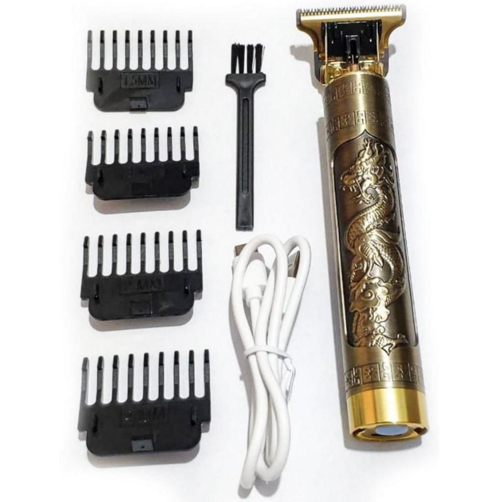 Maquina De Acabamento E Cortar Cabelo Sem Fio Daling  Dragão Dourado ou Buda 110/220v