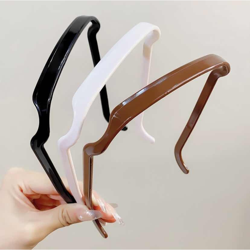 KIT 2 TIARA QUADRADA ESTILO ÓCULOS INVISÍVEL TENDÊNCIA VERÃO