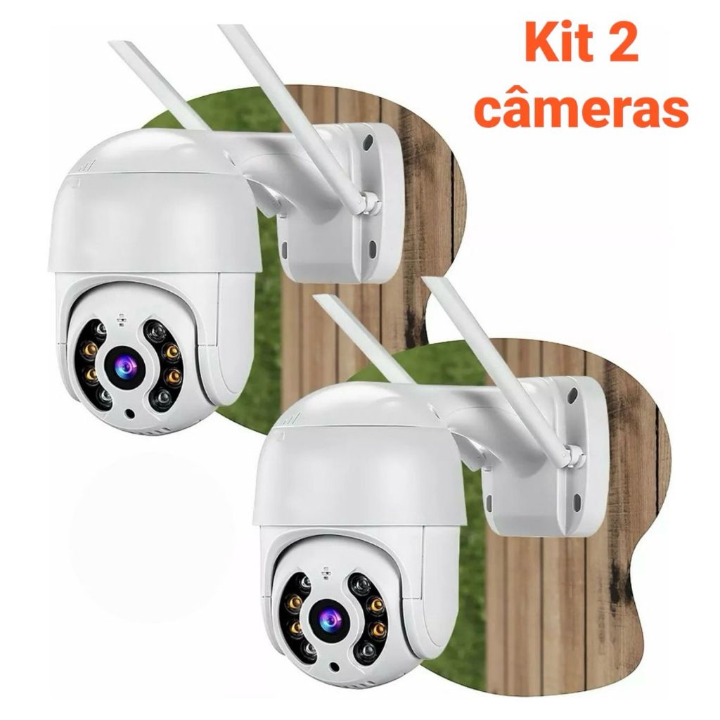 Kit 2 Câmera De Segurança wi-fi IP externa À Prova D'água Aplicativo yoosee ou icsee - Bivolt