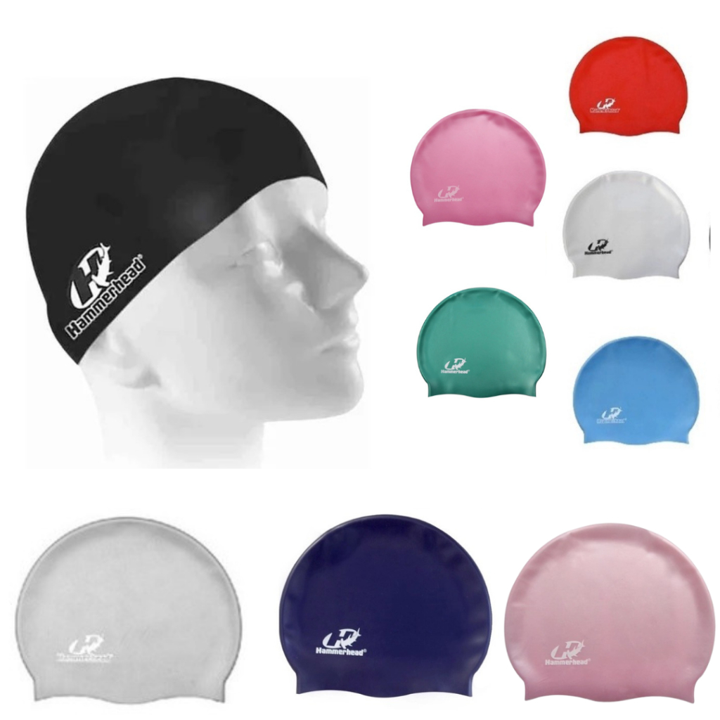 Touca De Natação Silicone Adulto Hidroginástica Hammerhead