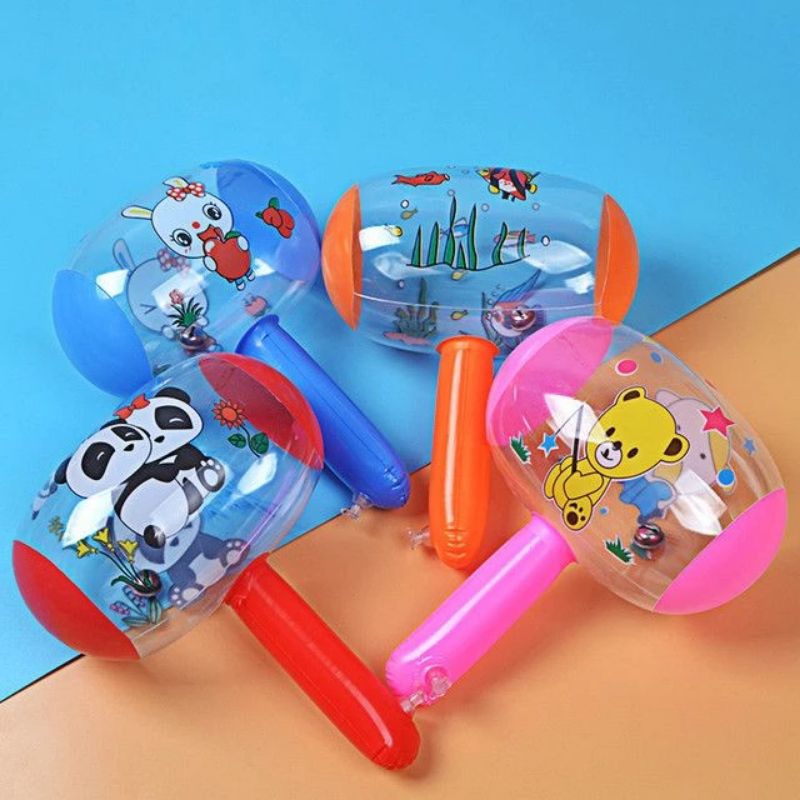Kit  10 /20/30/40/ Martelos InflÃvel 25cm C/luz Brinquedo Bebê Crianca