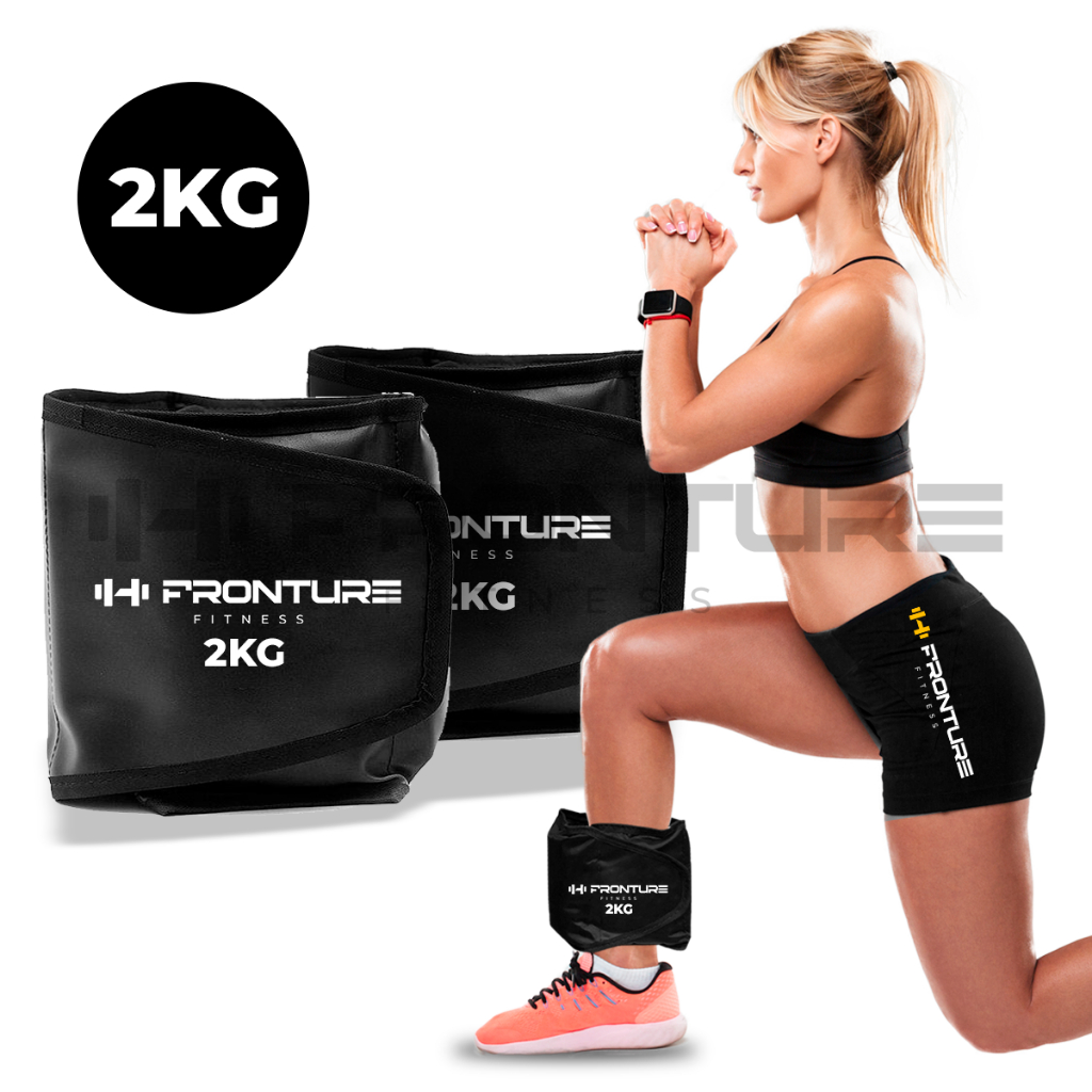 Caneleira de Peso PAR Tornozeleira Profissional Academia Musculaçao Ginastica Exercicios 2KG