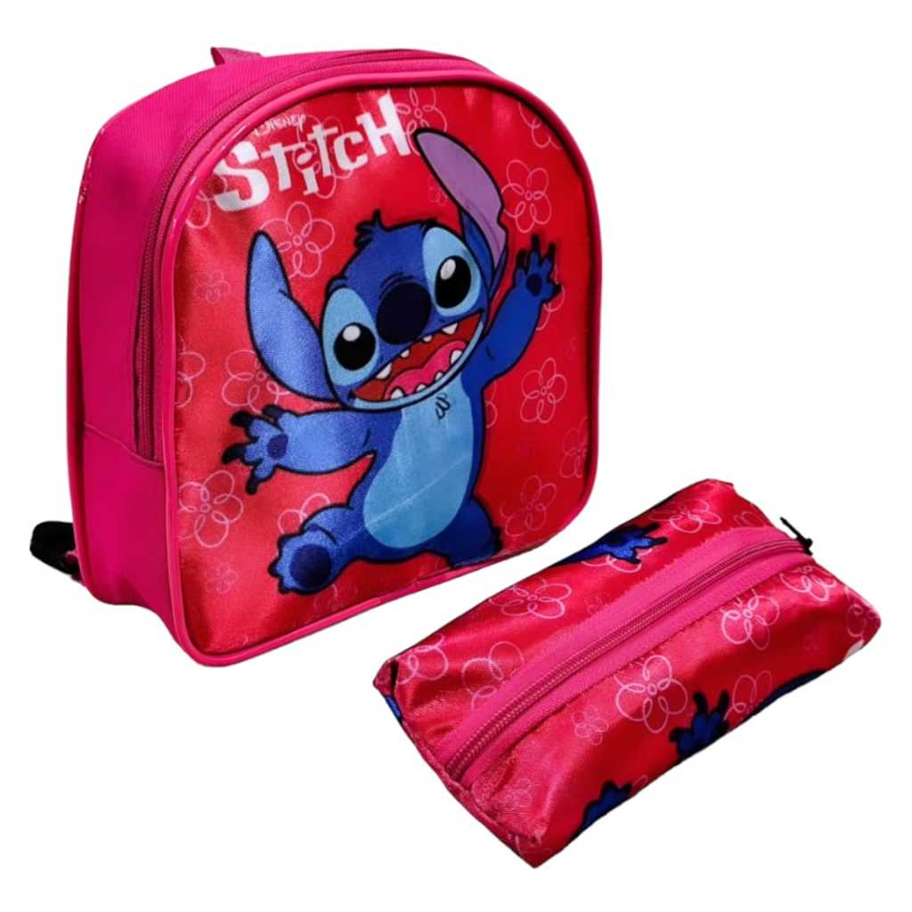 KIT LANCHEIRA E ESTOJO ESCOLAR STITCH