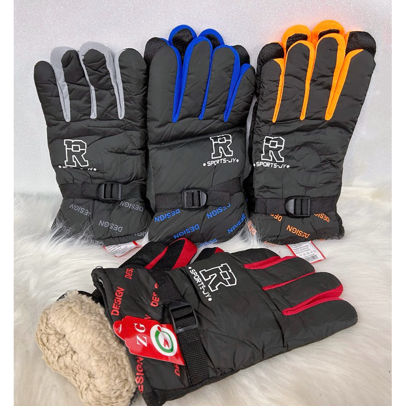 Luva Impermeável antiderrapante forrada Para chuva /motoqueiro Frio Inverno Super quente De Bike Motocross