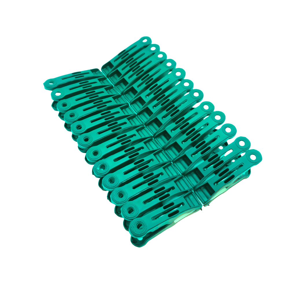 Kit Prendedores VERDE Plástico Grampos de Roupas Varal Pregadores Resistente