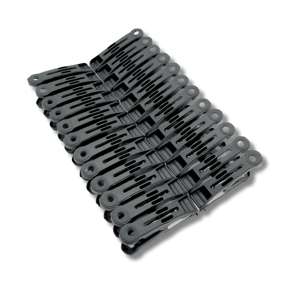 Prendedores COR PRETO Plástico Resistente Grampos de Roupas Pregadores Varal