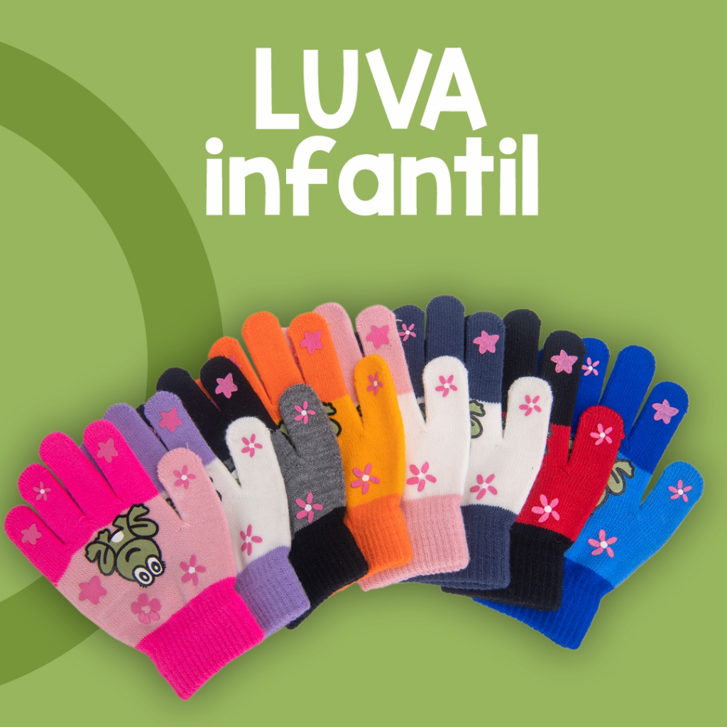 Luvas de chenile Infantil Menino Menina Quente KX0006CF