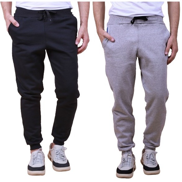 Kit 2 Calça Moletom Adulto Skinny Slim Sport Luxo A Pronta Entrega Com Bolsos na Frente