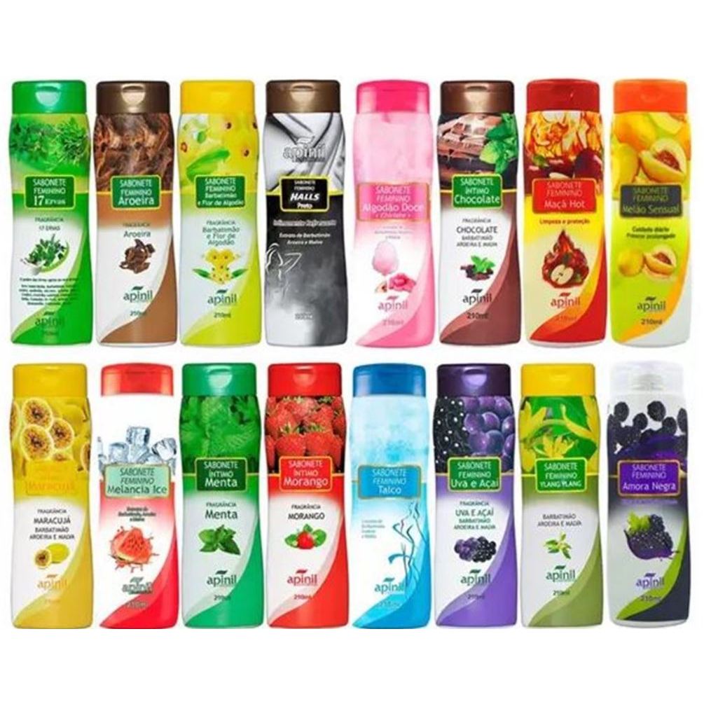 KIT até 10 Sabonetes Íntimos Feminino 200ml Apinil