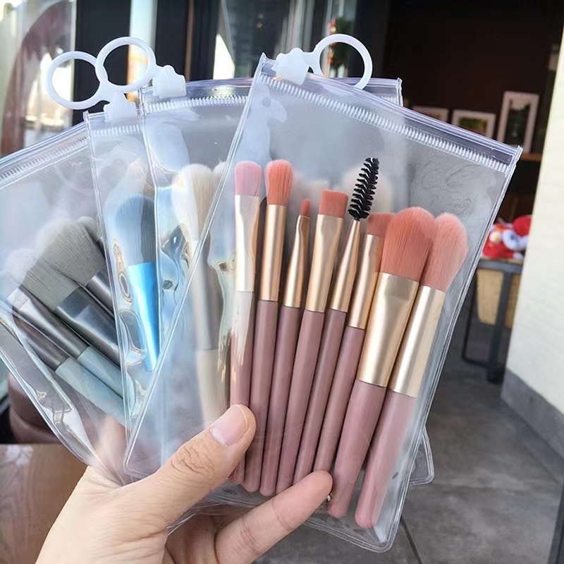 Mini conjunto de pincéis de maquiagem/conjunto de ferramentas de beleza portátil de 8 peças