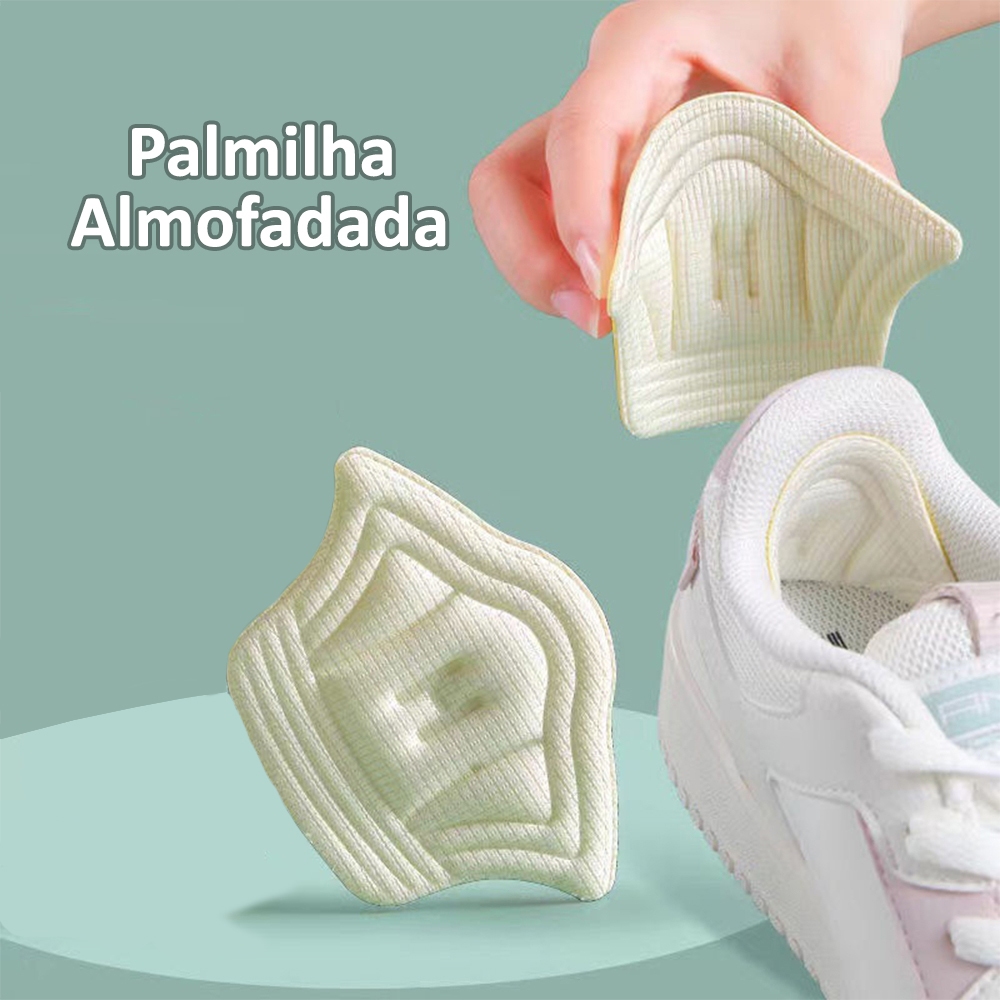 Palmilha Protetor Calcanhar 2 Peças Sapato Tênis Salto