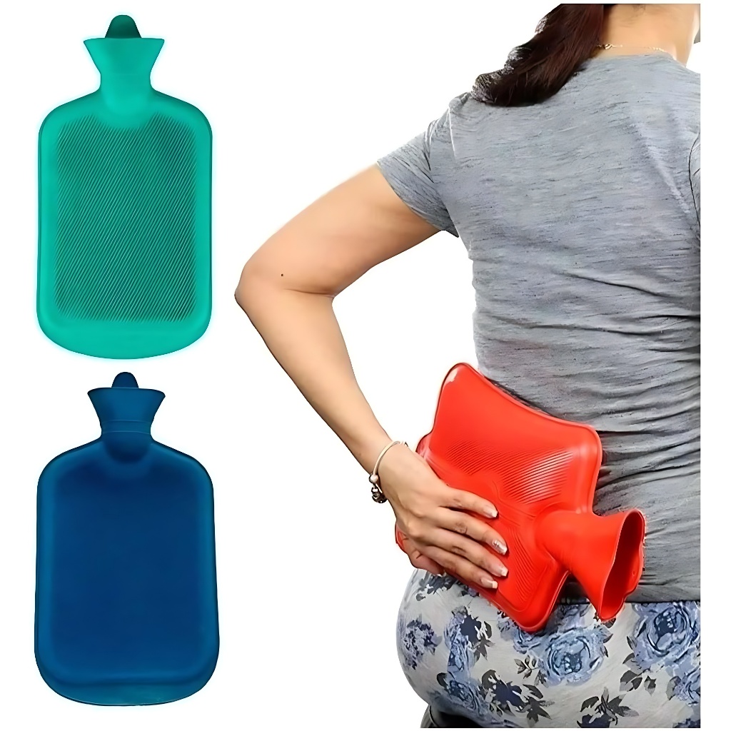 Bolsa Agua Quente Fria Térmica Borracha  2L Litros Compressa Gelo Dor Cólica Dores Sinusite