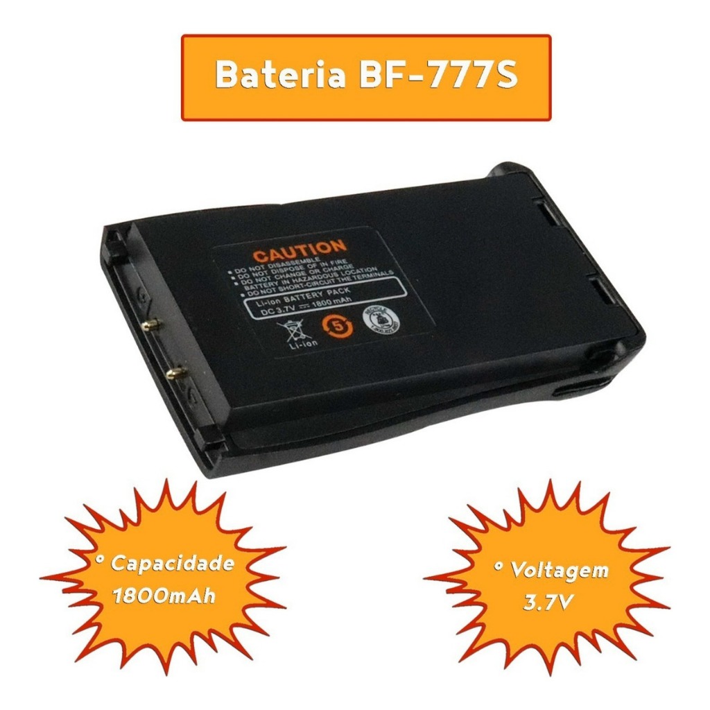 Bateria Para Radio Comunicador Bf 777s Bf 888s Bf A5 Bf 618 Eks 777s A5 Baofeng 1500mah