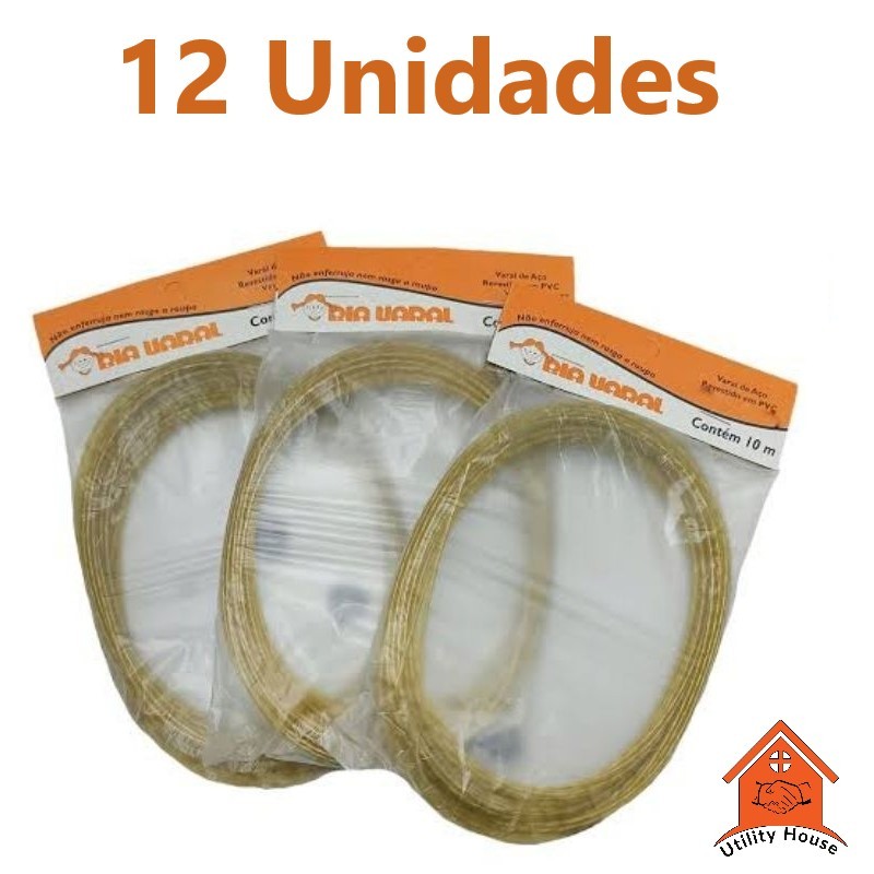 Varal de Aço 12 Unidades 19,00
