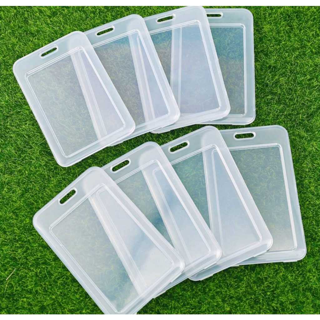 Porta Cartão Transparente  Tampa Do Cartão De Identificação Em PVC Proteger Cartões De Crédito Banco Estudantes