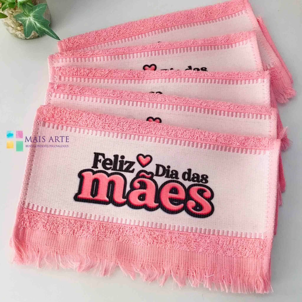 kit toalhinhas 5 unidades .tema Mãe.Dia das Mães