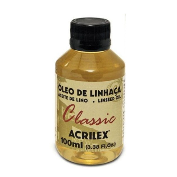 100ML Óleo De Linhaça Para Tinta A Óleo Acrilex + Nota Fiscal
