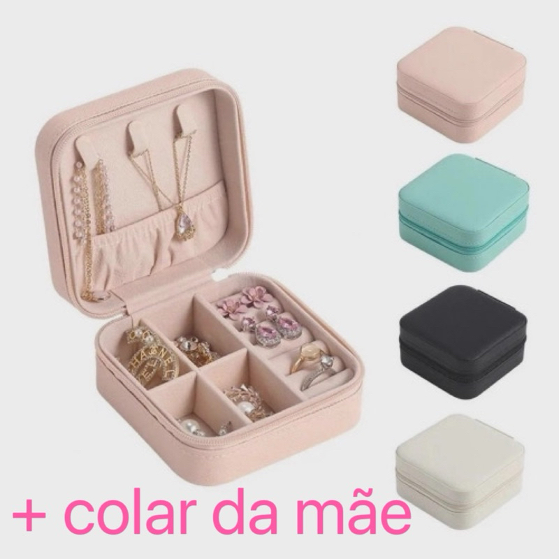 Presente de Dia das Mães: porta joias + colar da mãe