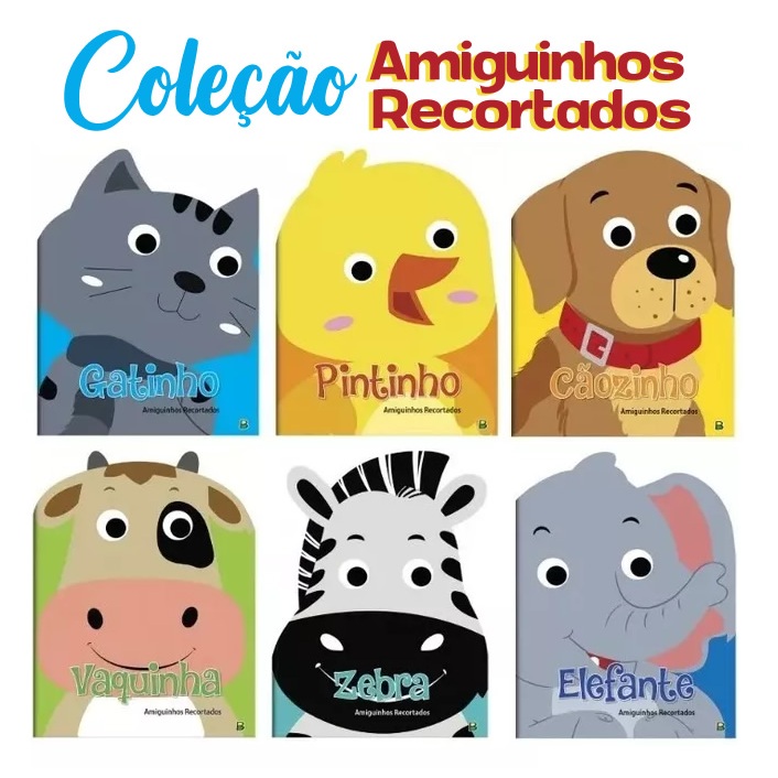 Kit Livros - Coleção Amiguinhos Recortados