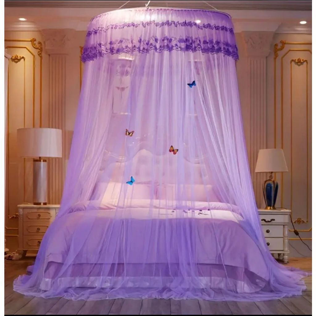 Mosquiteiro Casal Gigante Box queen Super King Com Abertura Lat 14M 8 Cores*