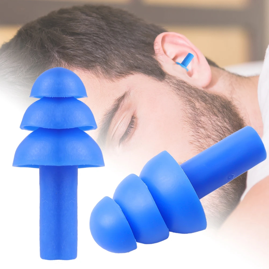 Fone Tampão Protetor de Ouvido Redutor De Ruído Impermeável Silicone Natação Autismo Estudar Com Estojo