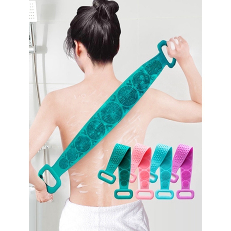 Esponja Cinta De Banho A Seco Massageadora De Silicone Adulto e Criança