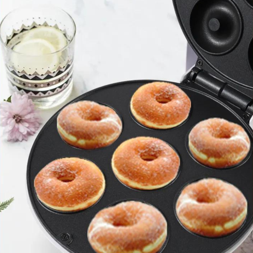 Maquina De Donuts Rosquinha 110v Fazer Donut Confeitaria 7 Mini Donuts