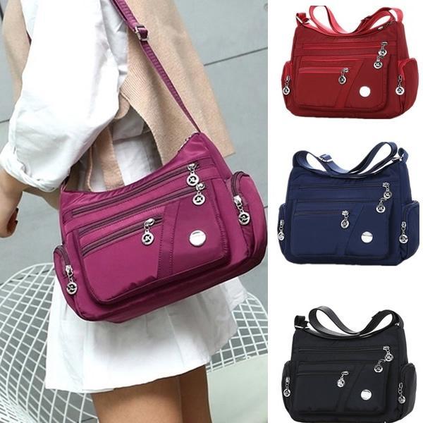 Bolsa Feminina Transversal Impermeável Nylon Tiracolo Boa Qualidade Compacto xiuxianxilie ref: b112