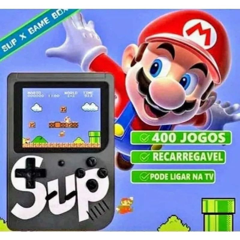 Mini Game Retrô Portátil Game 400 jogos antigos para crianças e Adultos