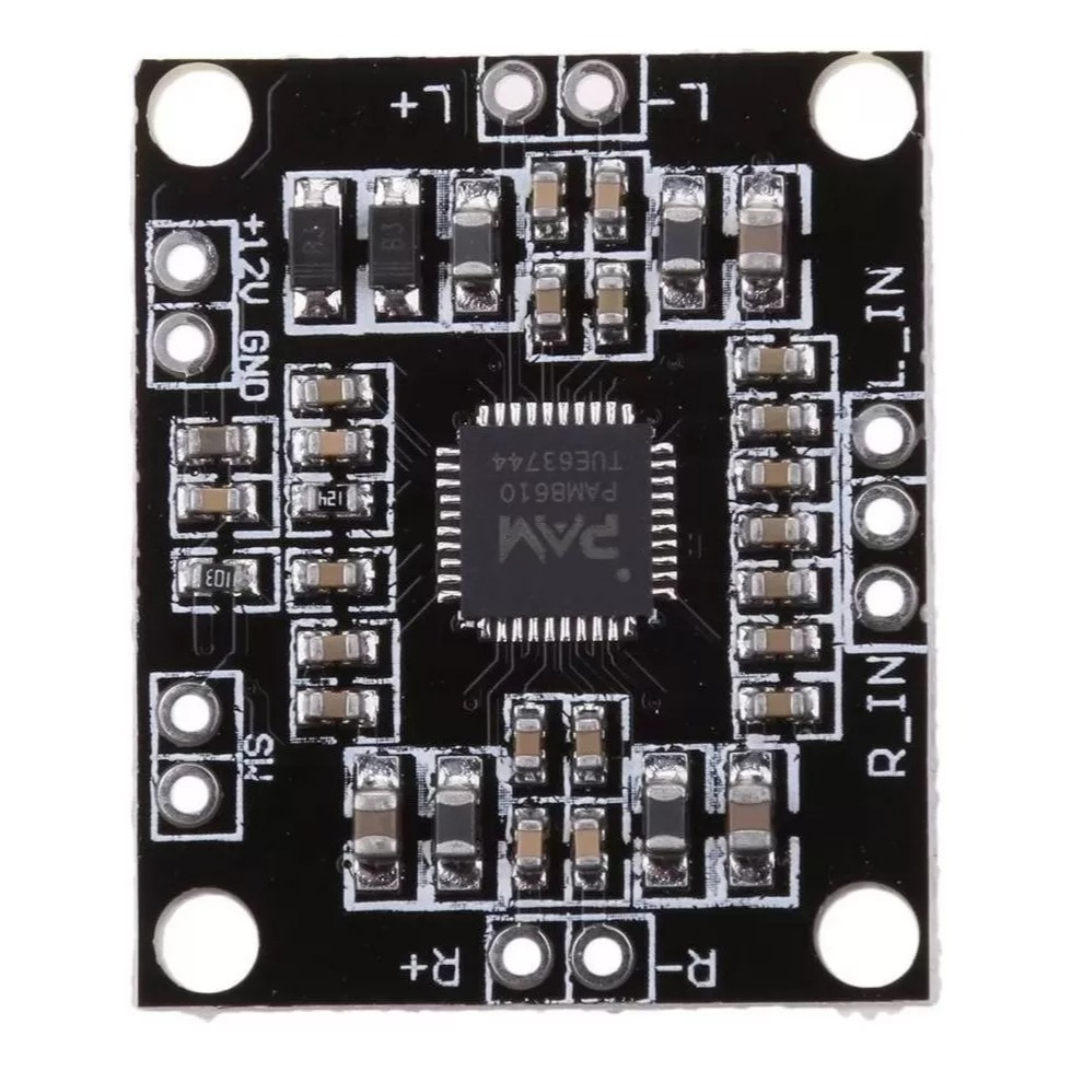 Mini Amplificador De Audio Stereo Digital Pam8610 2 X 15w Nf