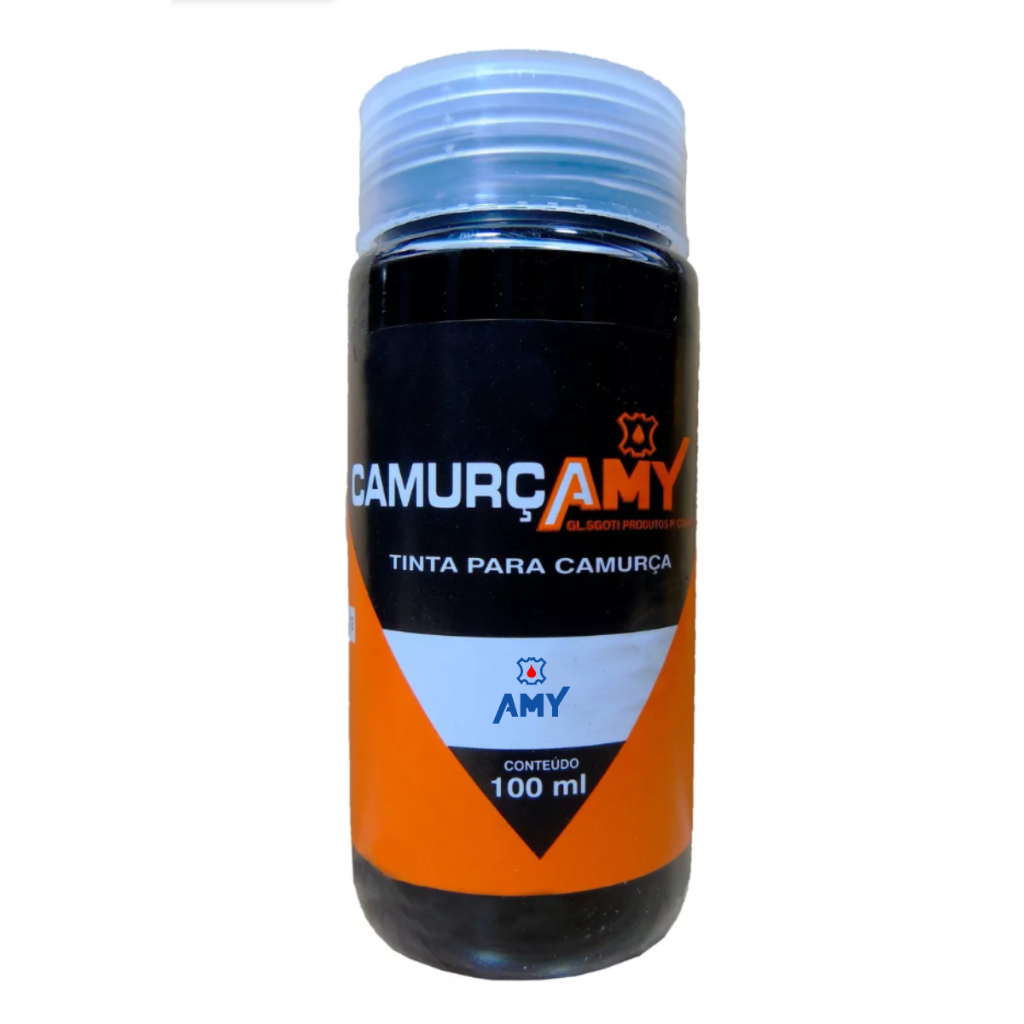 Tinta Para Camurça 100ml AMY Nobuck Diversas Cores Sapatos Botas Tênis Sapatênis Sandálias Coturno