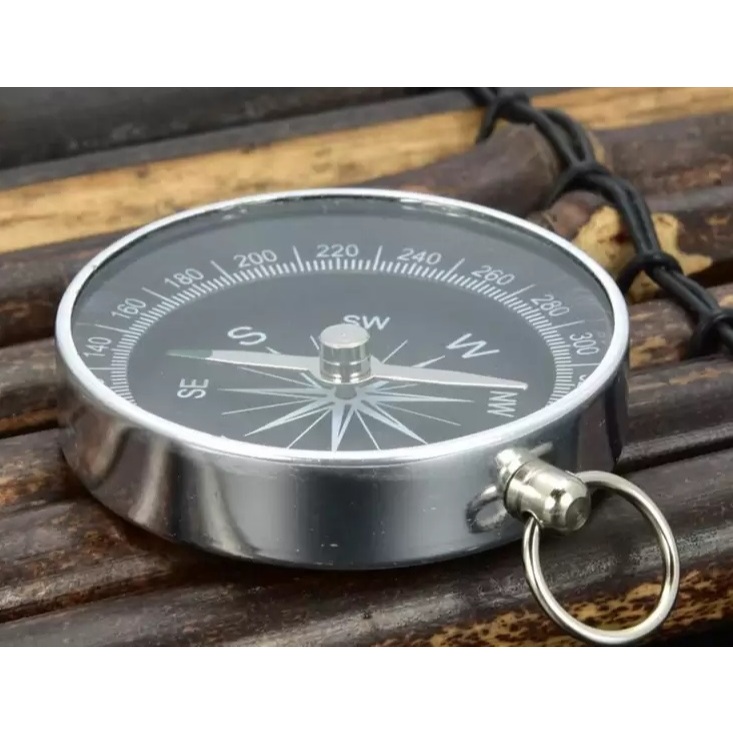 (2 Bússola Metal) Alta Precisão Original 40mm Portátil e Bolso