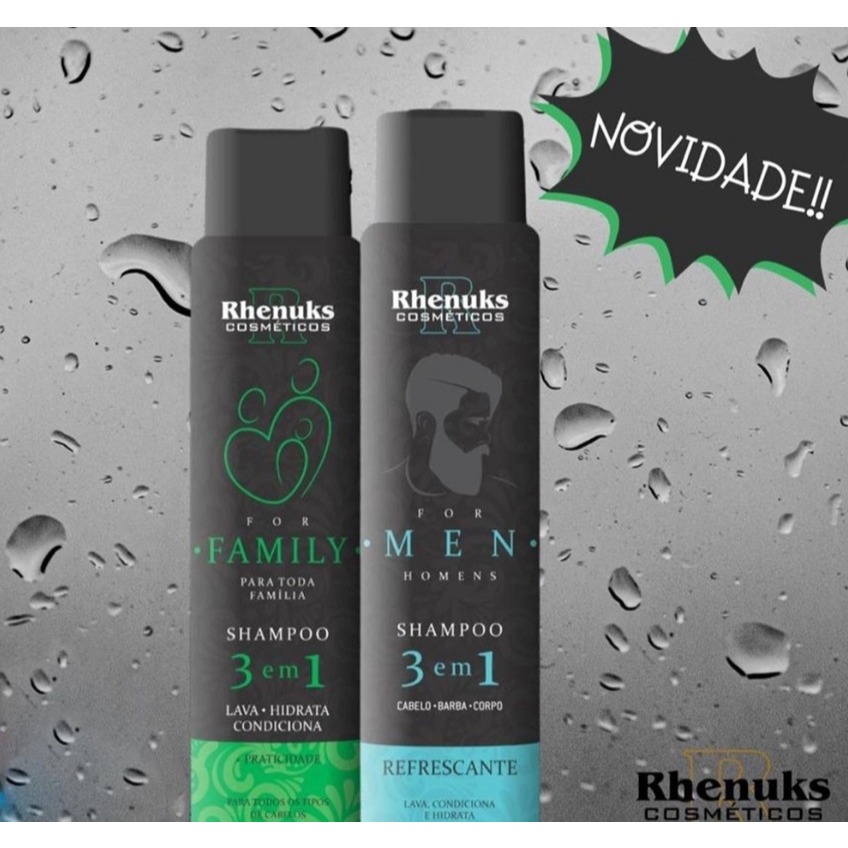 Shampoo Rhenuks Family e For Men 400ml