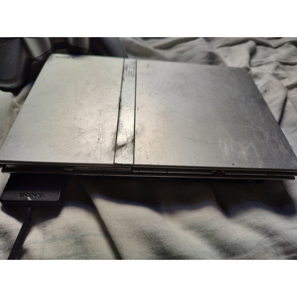 Playstation 2 Slim Prata Com Leitor Novo e HD Externo de 500GB