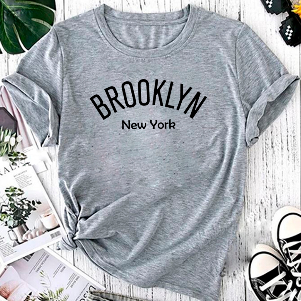 BlusaT-shirt Linda Camiseta Feminina Brooklyn New York Camisa