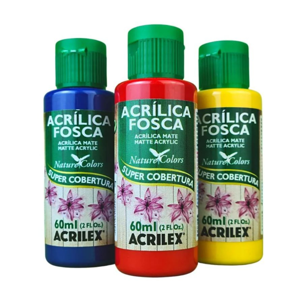 Tinta Acrílica Fosca Nature Colors Acrilex Cores Quentes 60 ml - 03560