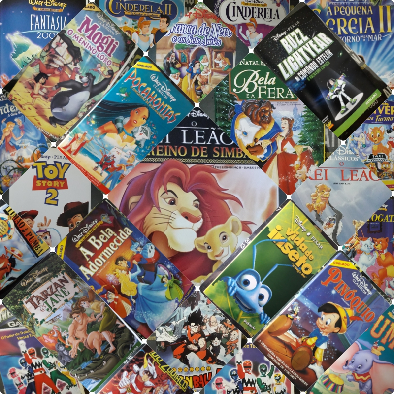 VHS: Fitas de Desenhos Disney e Outros