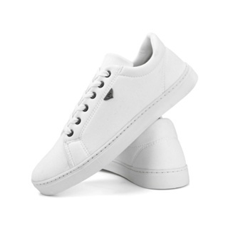 Tênis Sapatênis Branco Casual Masculino Sola Estilo Skatista Lançamento Cano Baixo