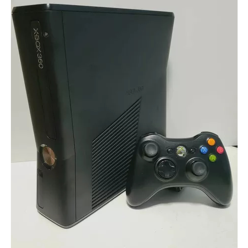 Xbox 360 Slim semi-novo com 1 controle original