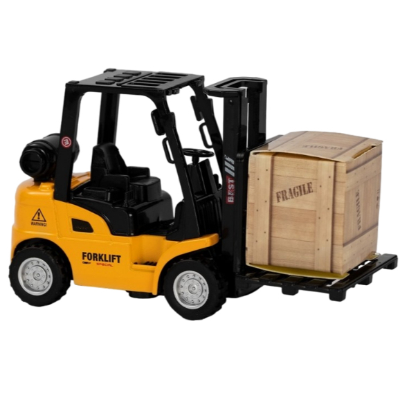 Brinquedo Empilhadeira De Atrito Mini Carro/ Veículos De Construção / Sem Controle Remoto