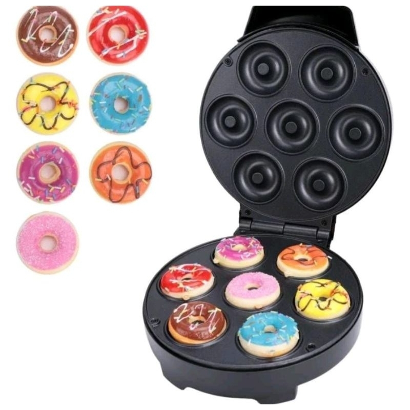 7-16 Furos Donuts Máquina De Donuts Rosquinhas Confeitaria Culinária  Envio Imediato! (APENAS 110V)