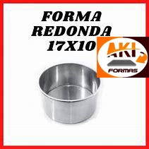 FORMA REDONDA 17X10 ALTA FIXA FEITA DE ALUMÍNIO PARA ALTA TEMPERATURA COM NOTA FISCAL (( 01 ))
