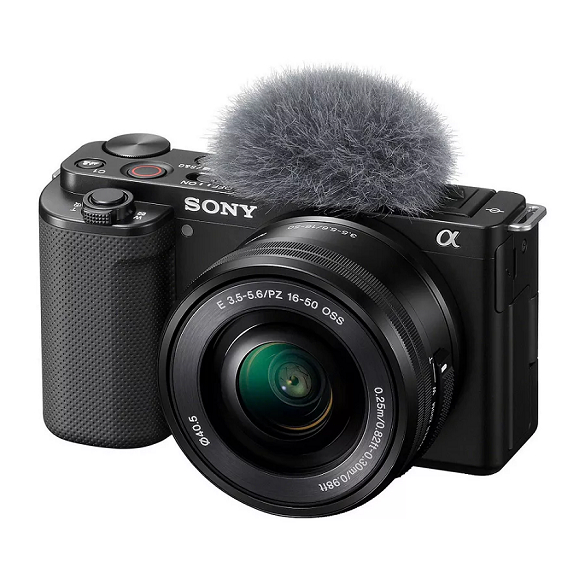 Câmera Mirrorless Sony Alpha ZV-E10 Kit Lente 16-50mm F/3.5-5.6 Oss
