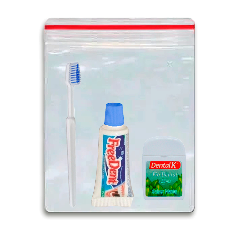 Kit Higiene Bucal Embalado | Caixa com 50 und