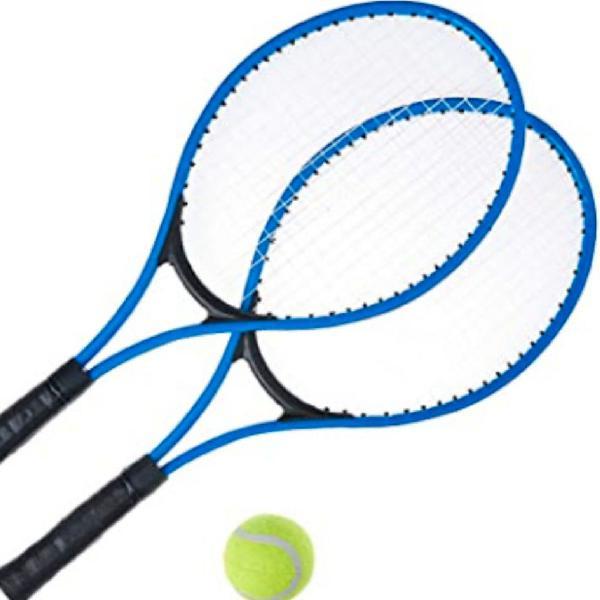 Kit 2 Raquetes Tênis Adulto Infantil Profissional Leve Resistente Com Bola Inclusa Iniciante