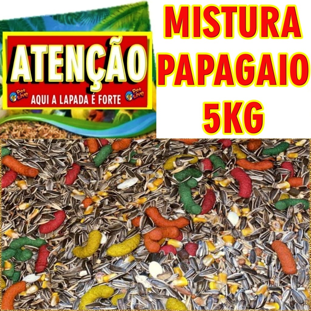 Mistura para Papagaios, Araras e Maritacas 4 kg - Mix de frutas